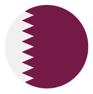 qatar flag circle